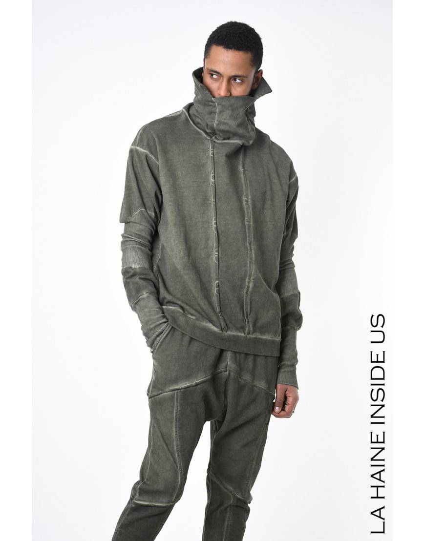 La haine inside us 3B LM200 FELPA Verde Qualità Garantita