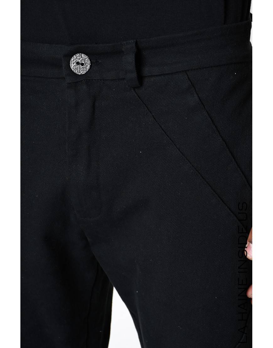 La haine inside us 3B LM228 PANTALONE Nero Consegna Veloce
