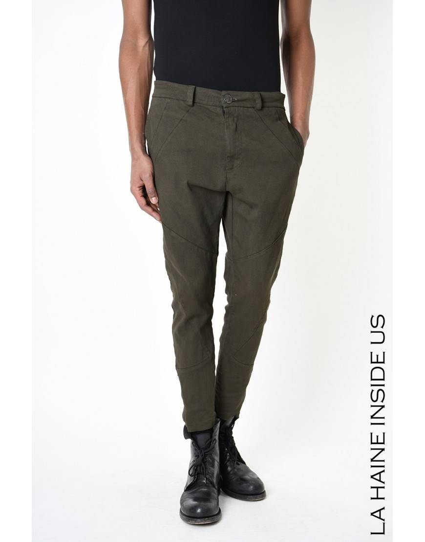 La haine inside us 3B LM228 PANTALONE Verde Promozione Limitata