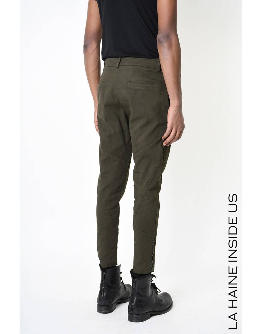 La haine inside us 3B LM228 PANTALONE Verde Promozione Limitata
