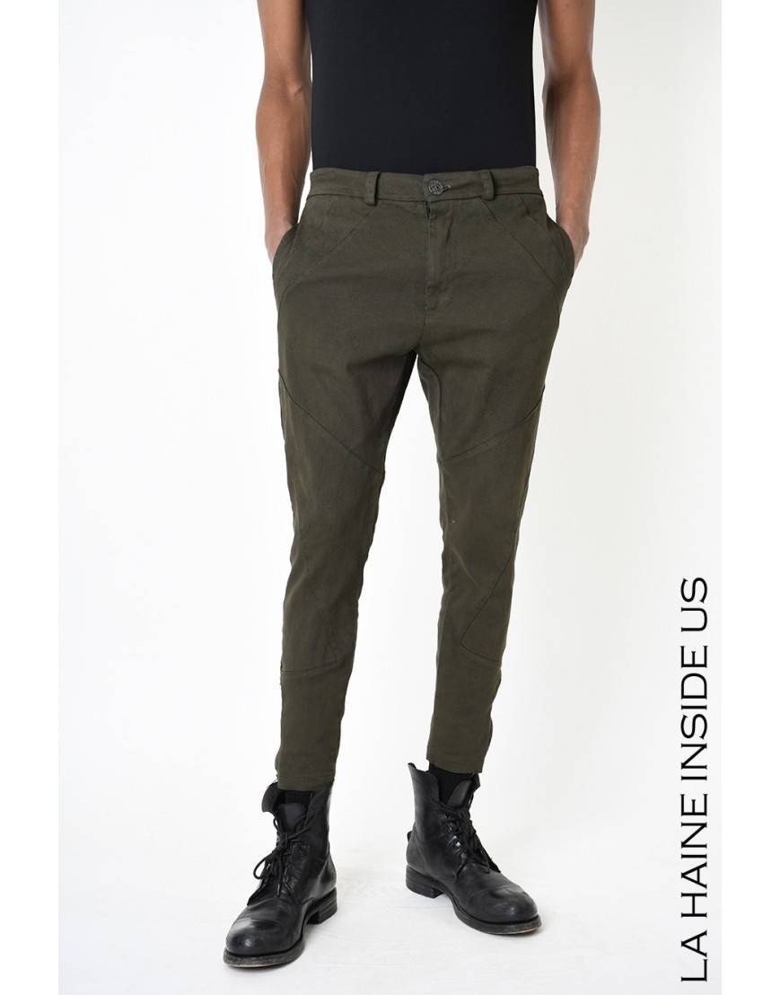 La haine inside us 3B LM228 PANTALONE Verde Promozione Limitata
