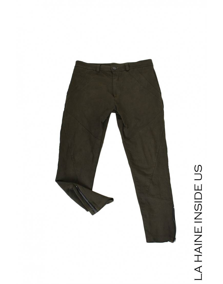 La haine inside us 3B LM228 PANTALONE Verde Promozione Limitata