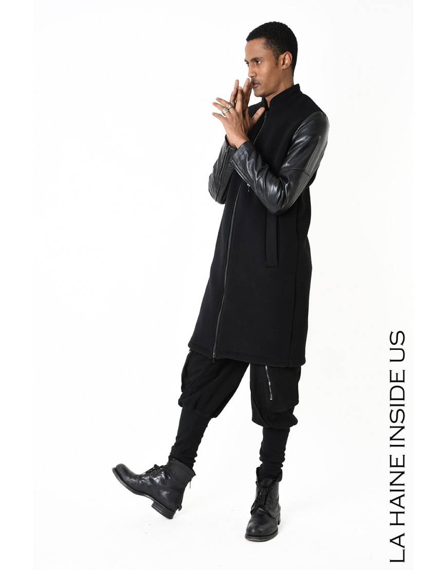 La haine inside us 3B LM183 CAPPOTTO Nero Presa