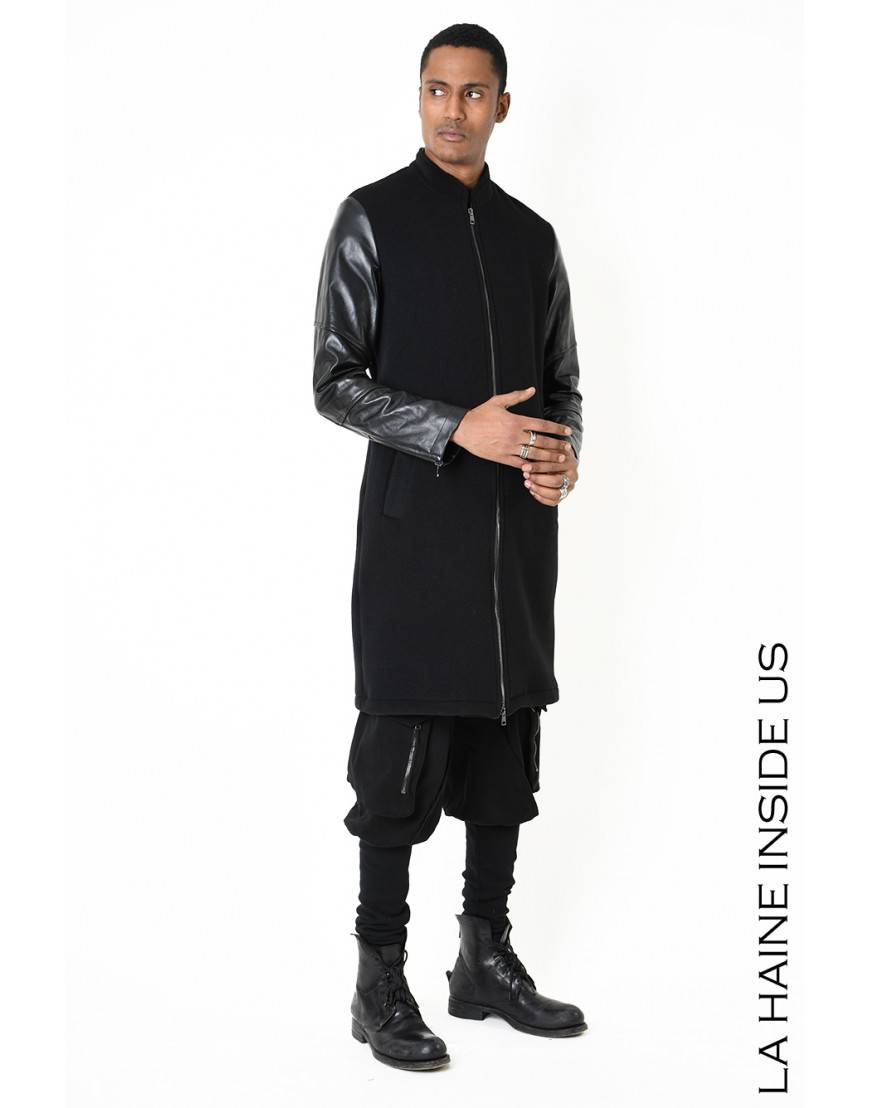 La haine inside us 3B LM183 CAPPOTTO Nero Presa
