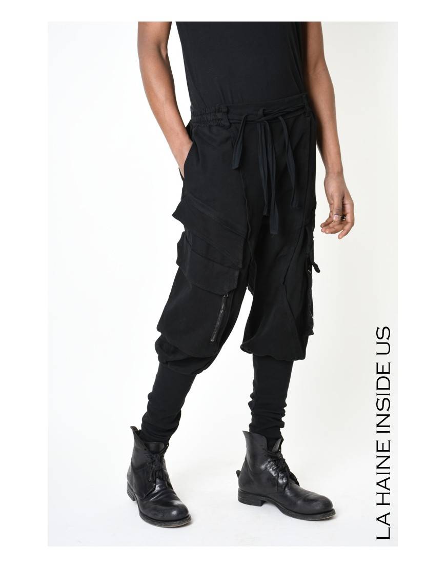 La haine inside us 3B LM191 PANTALONE Nero Outlet