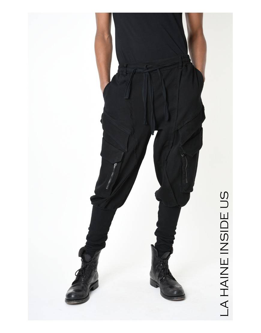 La haine inside us 3B LM191 PANTALONE Nero Outlet