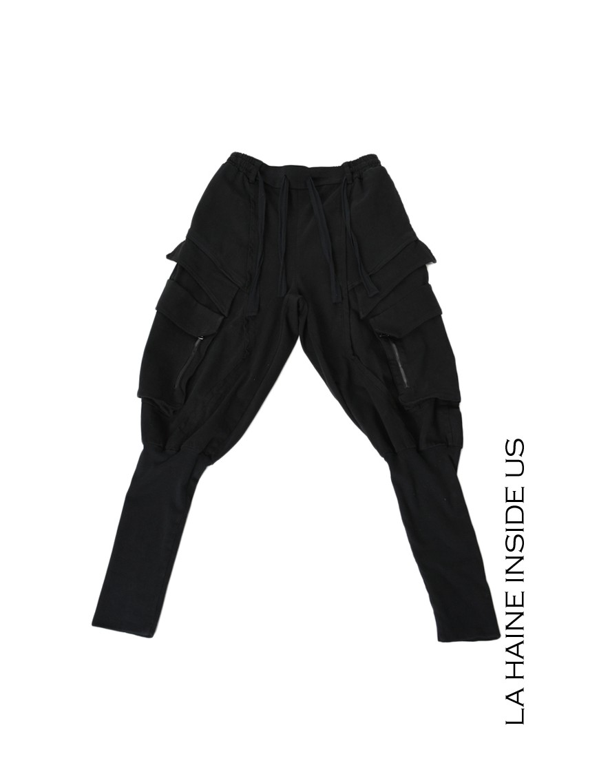 La haine inside us 3B LM191 PANTALONE Nero Outlet