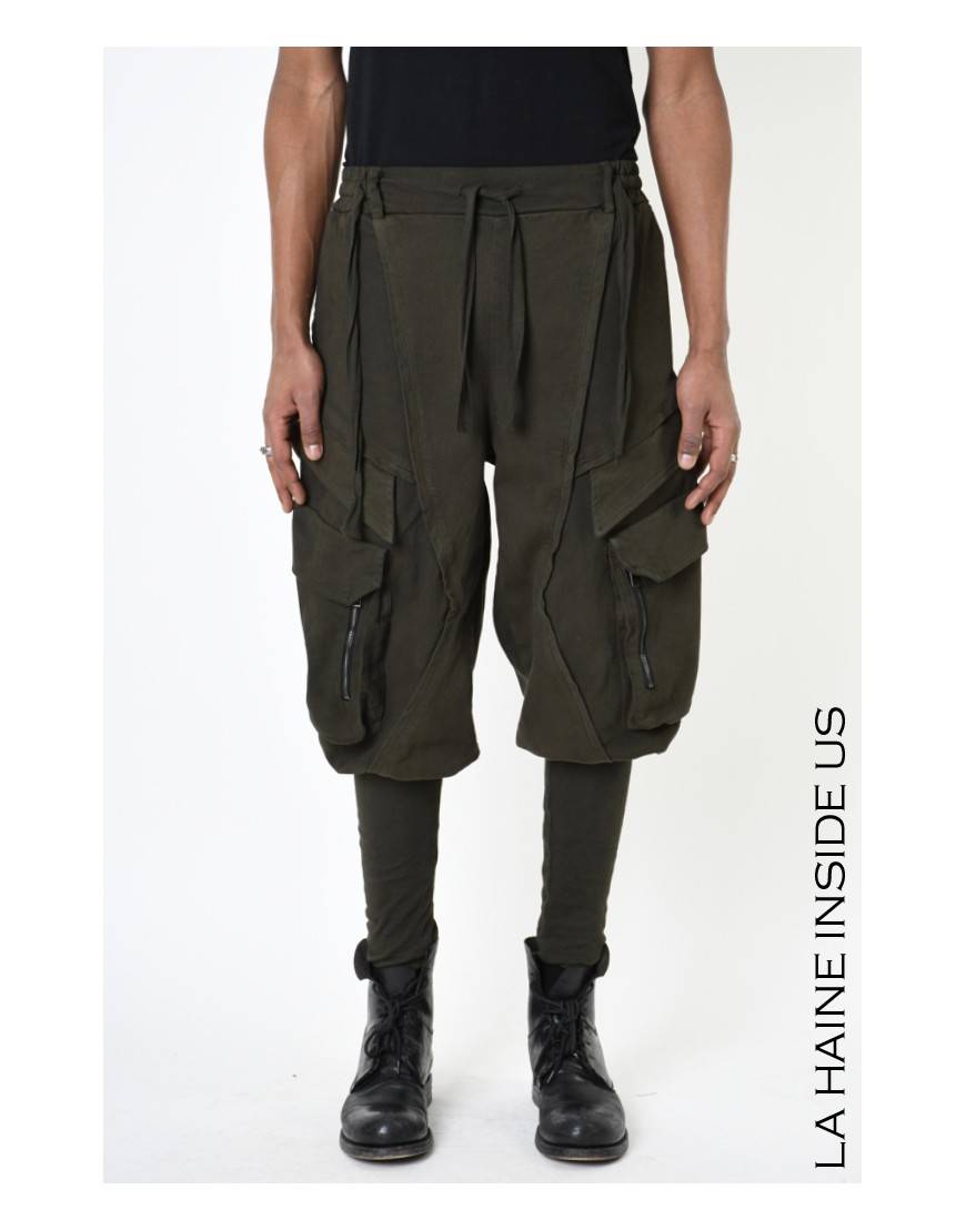 La haine inside us 3B LM191 PANTALONE Verde In Vendita