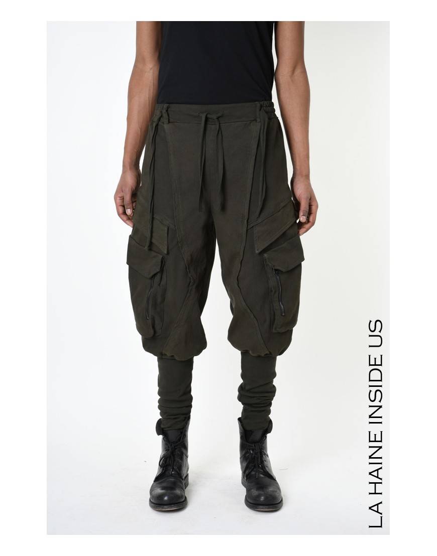 La haine inside us 3B LM191 PANTALONE Verde In Vendita