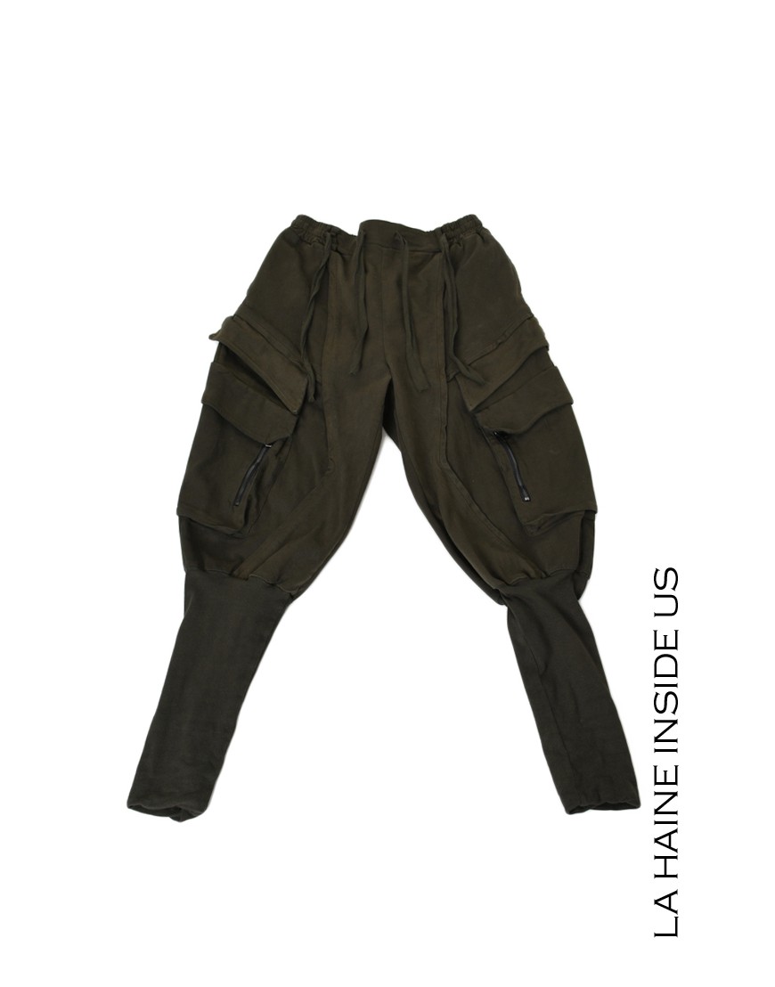La haine inside us 3B LM191 PANTALONE Verde In Vendita