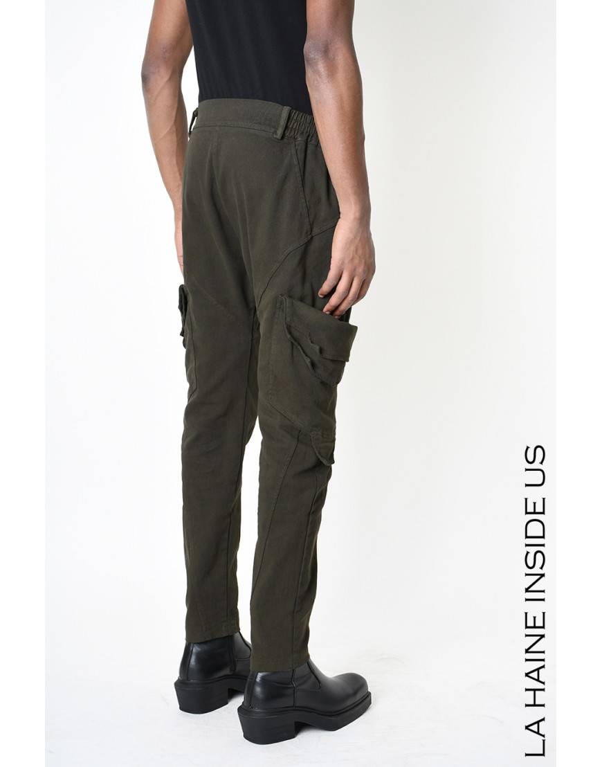 La haine inside us 3B LM192 PANTALONE Verde Offerte