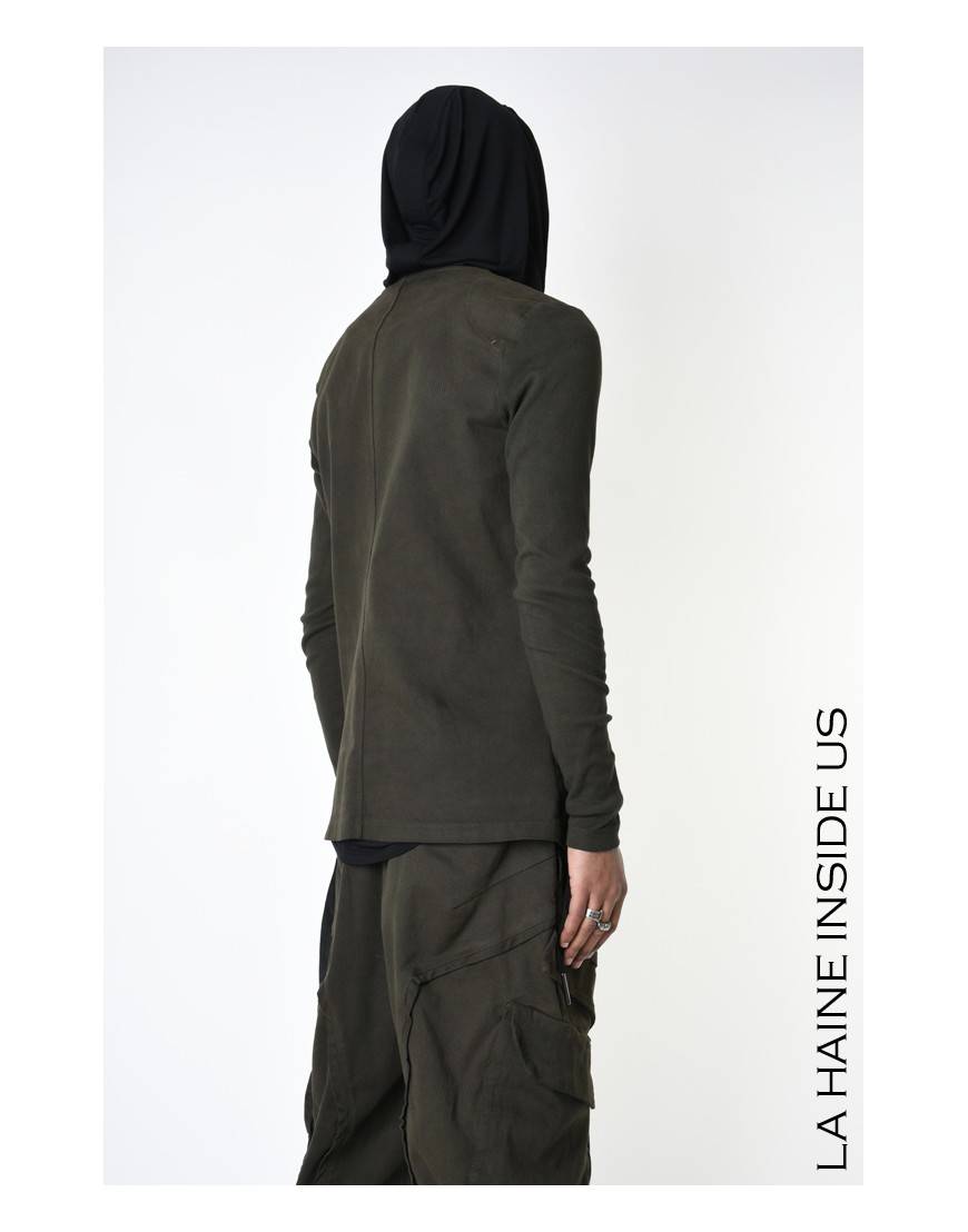 La haine inside us 3B LM193 GIACCA Verde Vendita Calda