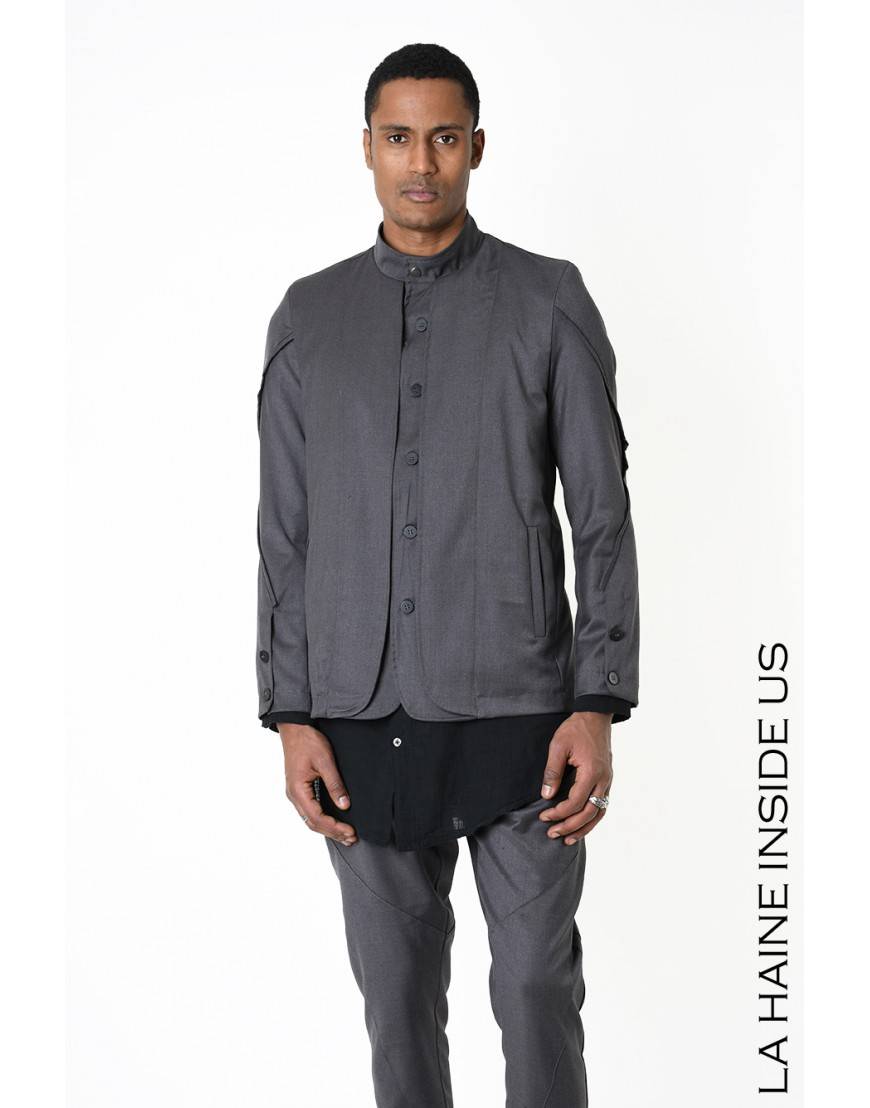 La haine inside us 3B LM196 GIACCA Grigio Negozio