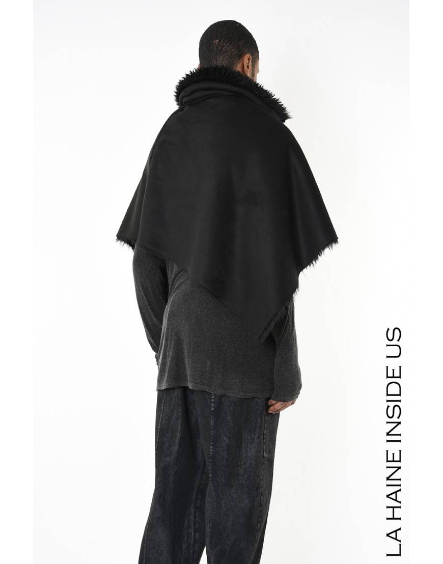 La haine inside us 4- LW862 PONCHO UNISEX U Nero Comprane uno, ottenene uno gratis