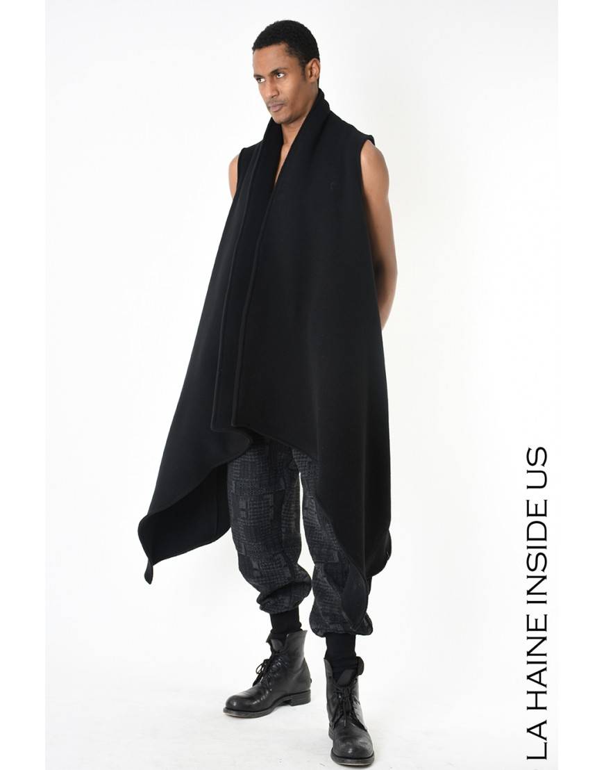 La haine inside us 4B LW797 GILET UNISEX U Nero In Linea