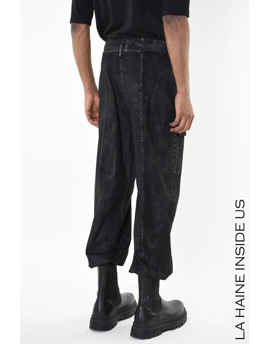 La haine inside us 4B LW880 PANTALONE UNISEX U Nero Nuovo