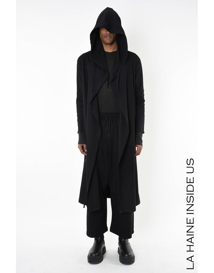 La haine inside us 4M LW956 CARDIGAN UNISEX U Nero Qualità Garantita