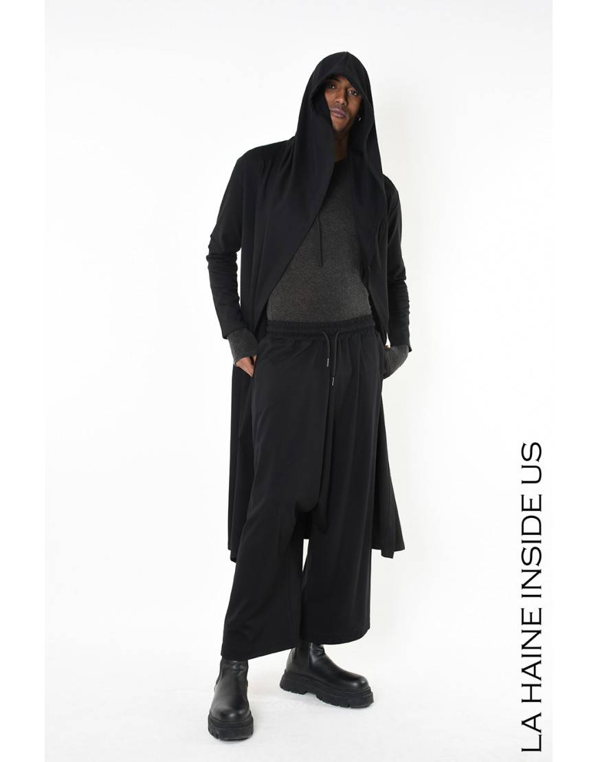 La haine inside us 4M LW956 CARDIGAN UNISEX U Nero Qualità Garantita