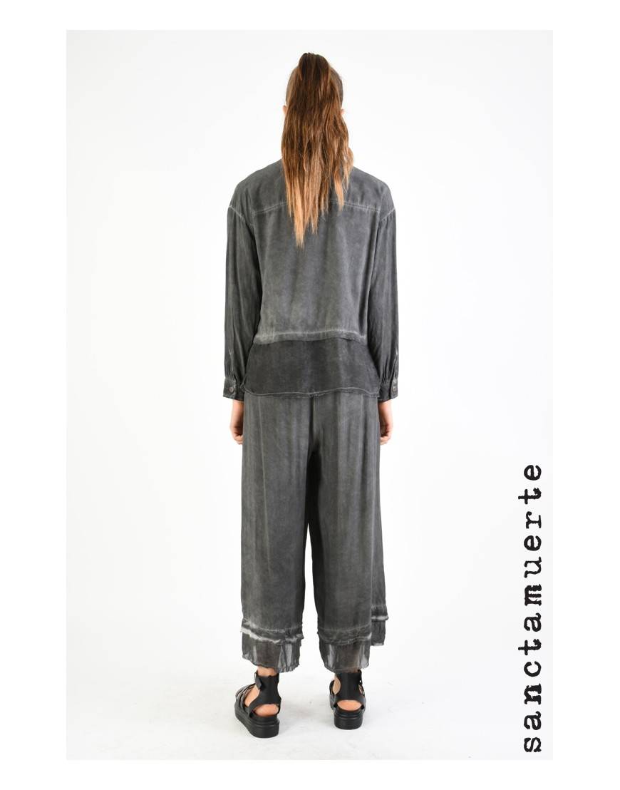 La haine inside us 9B SM334 CAMICIA Grigio Prezzo Ridotto