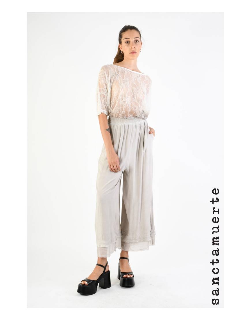 La haine inside us 9B SM339 PANTALONE Ivory Presa