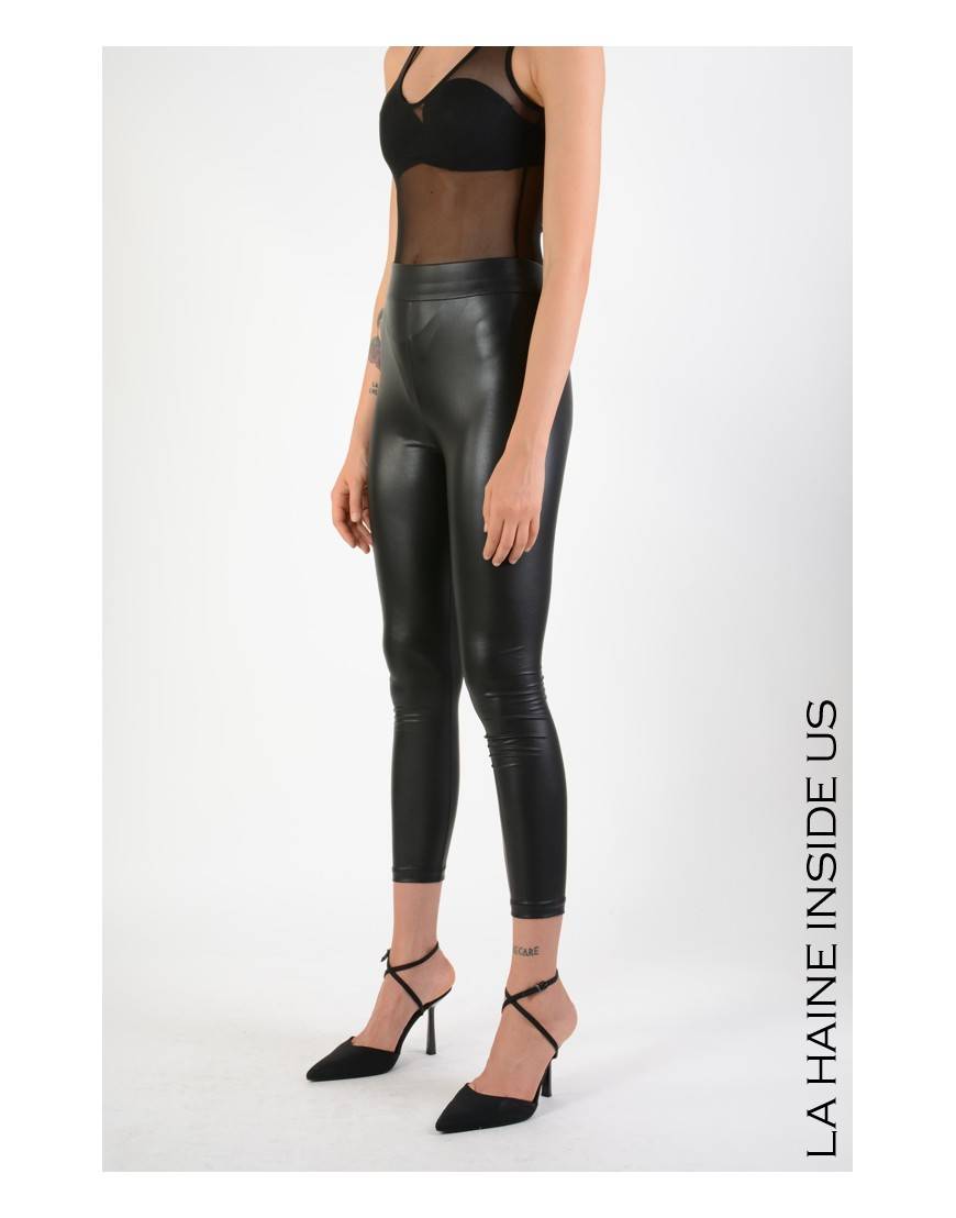 La haine inside us 4B LW692 LEGGINGS Nero Vendita Calda