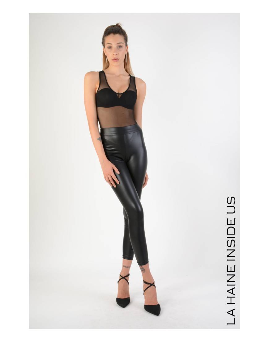 La haine inside us 4B LW692 LEGGINGS Nero Vendita Calda
