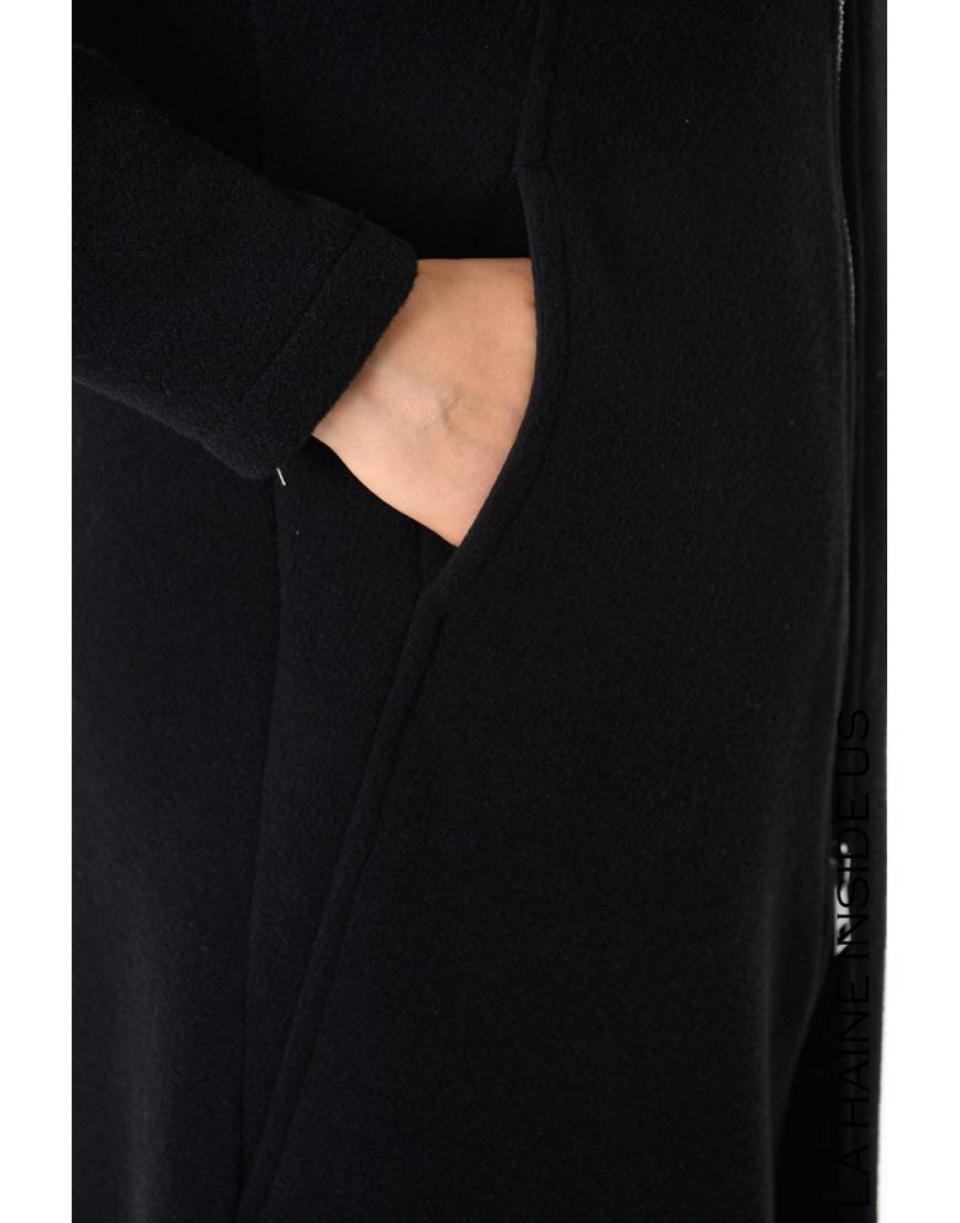 La haine inside us 4B LW798 CAPPOTTO Nero Nuovo
