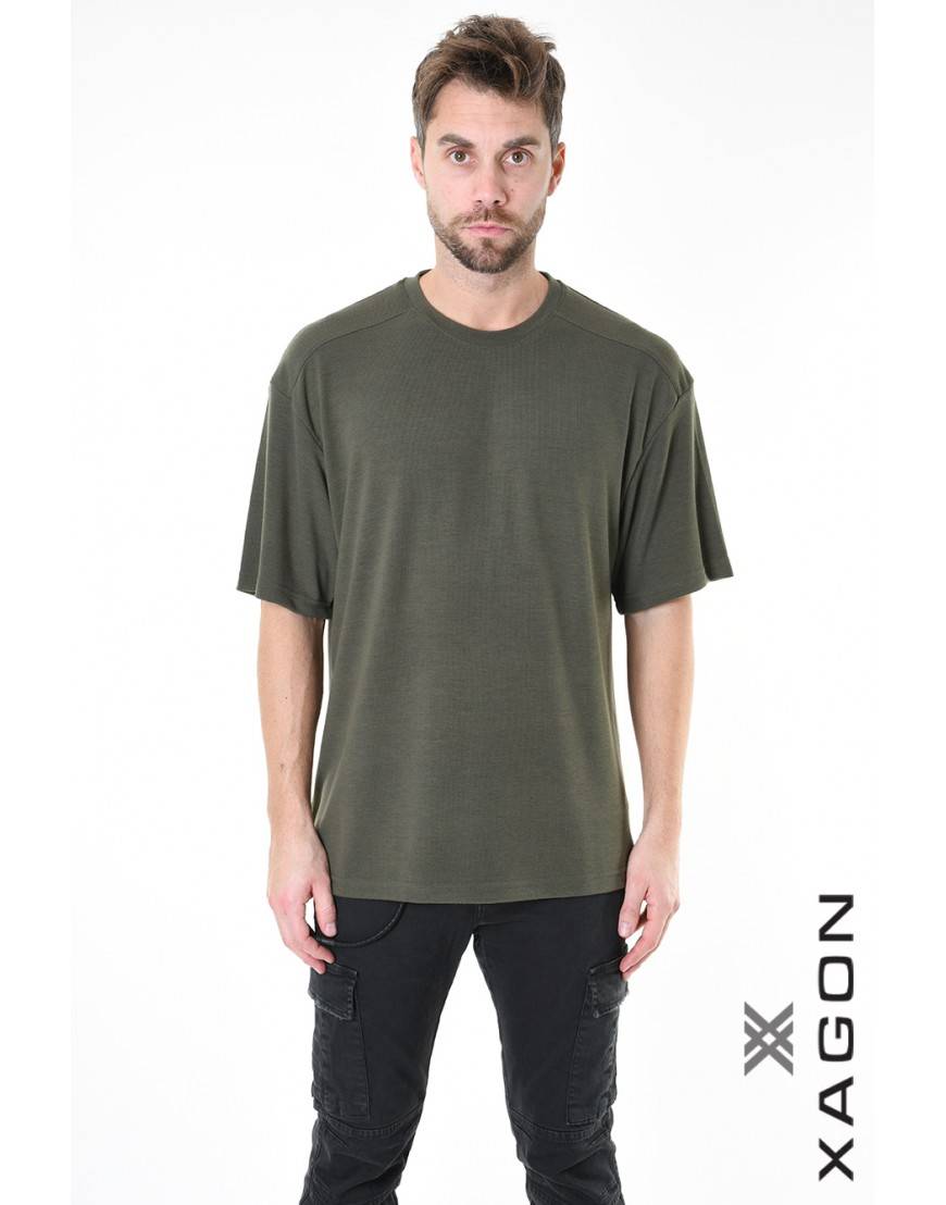 La haine inside us T-SHIRT 2ZUTS06 Verde Consegna Veloce