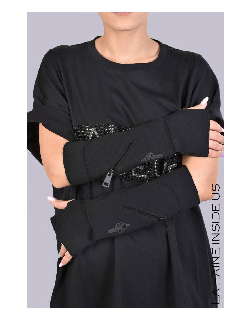 La haine inside us 3M MANDUE MANICOTTO UNISEX Nero Novità