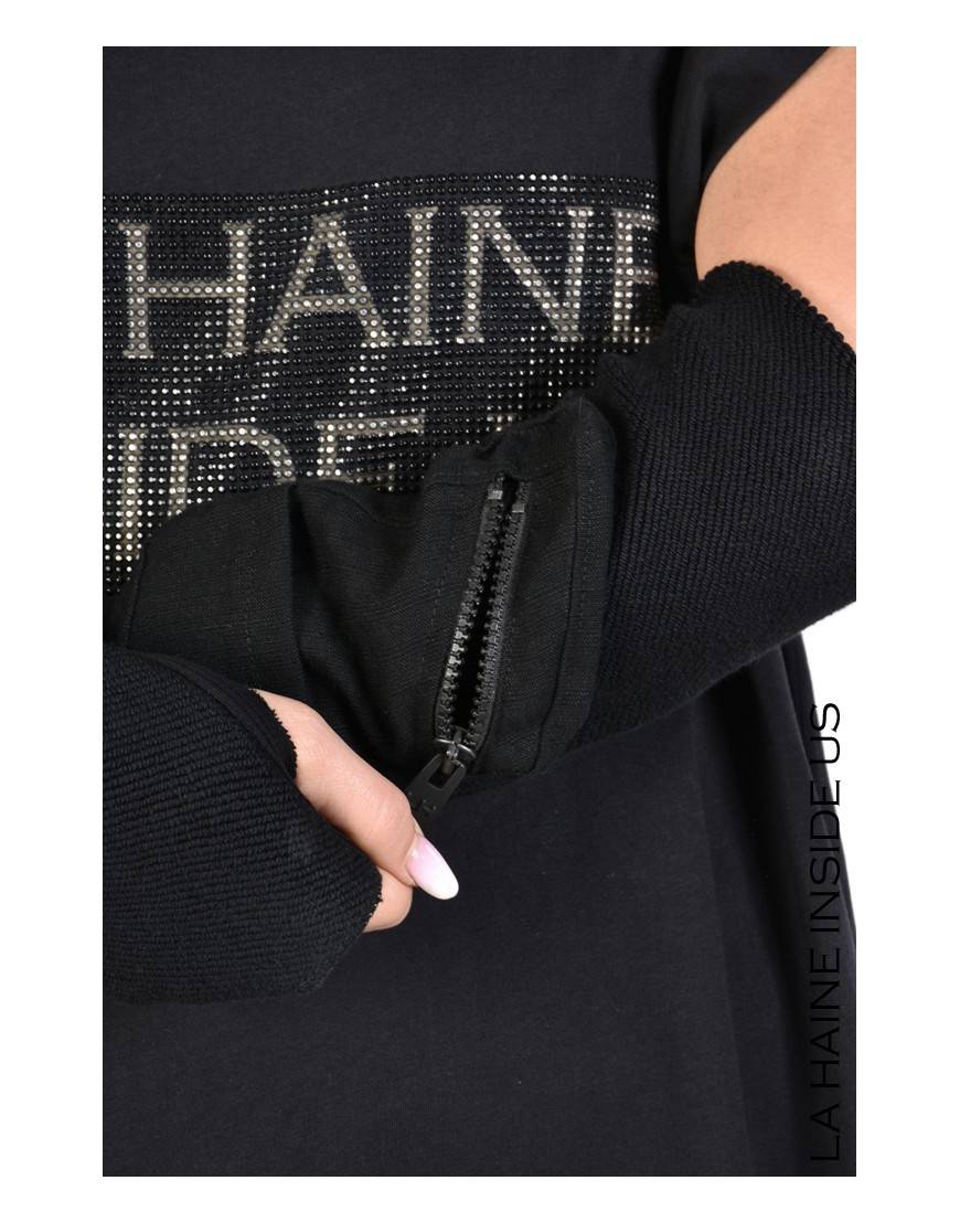 La haine inside us 3M MANUNO MANICOTTO UNISEX Nero Presa