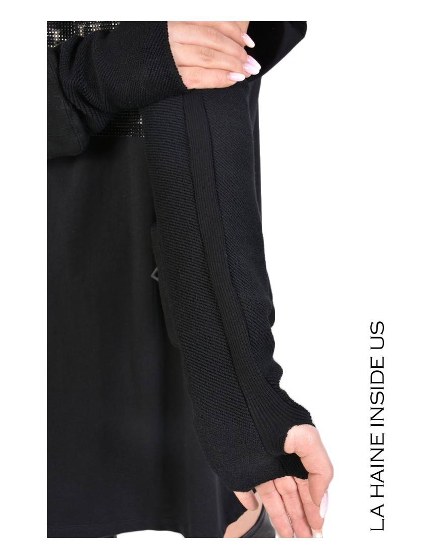 La haine inside us 3M MANUNO MANICOTTO UNISEX Nero Presa