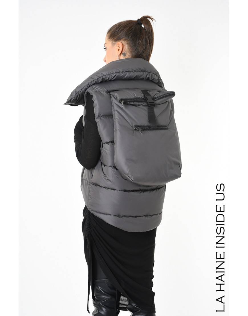 La haine inside us 3P LM252 PETTORINA + ZAINO UNISEX D Fango Economico