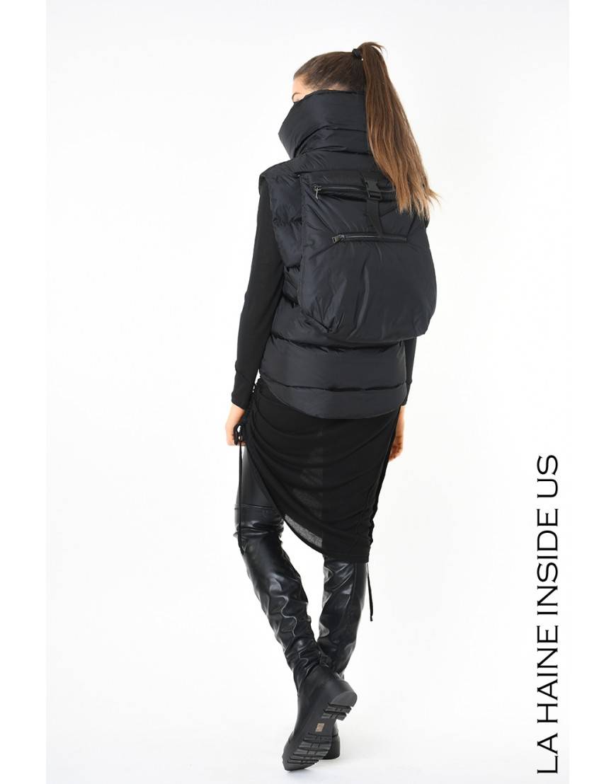 La haine inside us 3P LM252 PETTORINA + ZAINO UNISEX D Nero Offerte
