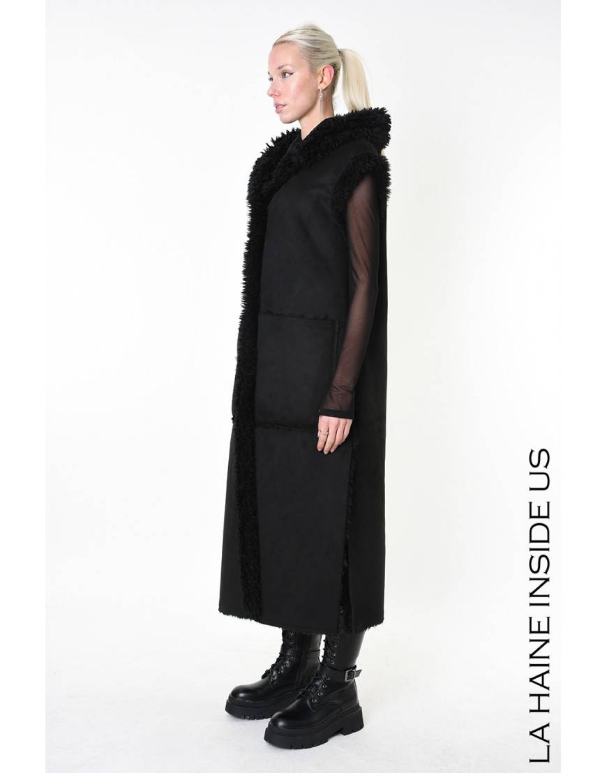 La haine inside us 4- LW860 GILET UNISEX D Nero In Vendita
