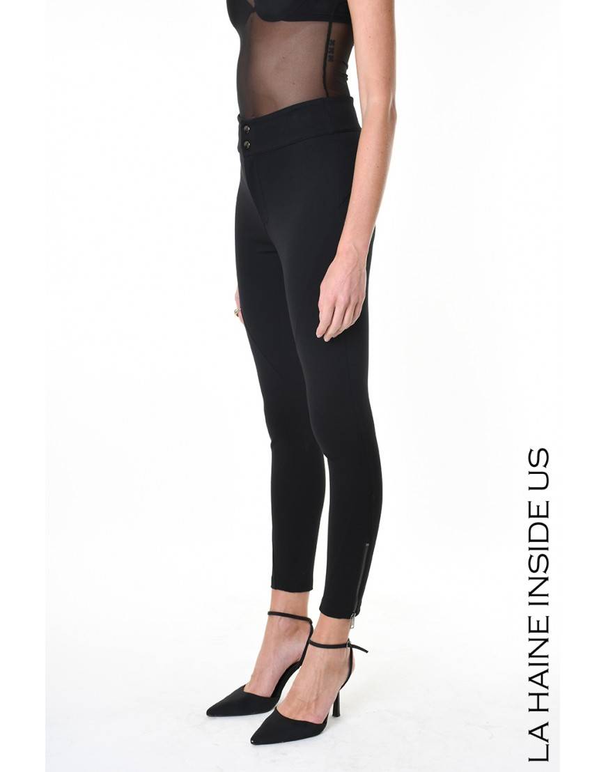 La haine inside us 4B LW550 PANTALONE Nero Saldi Di Fabbrica