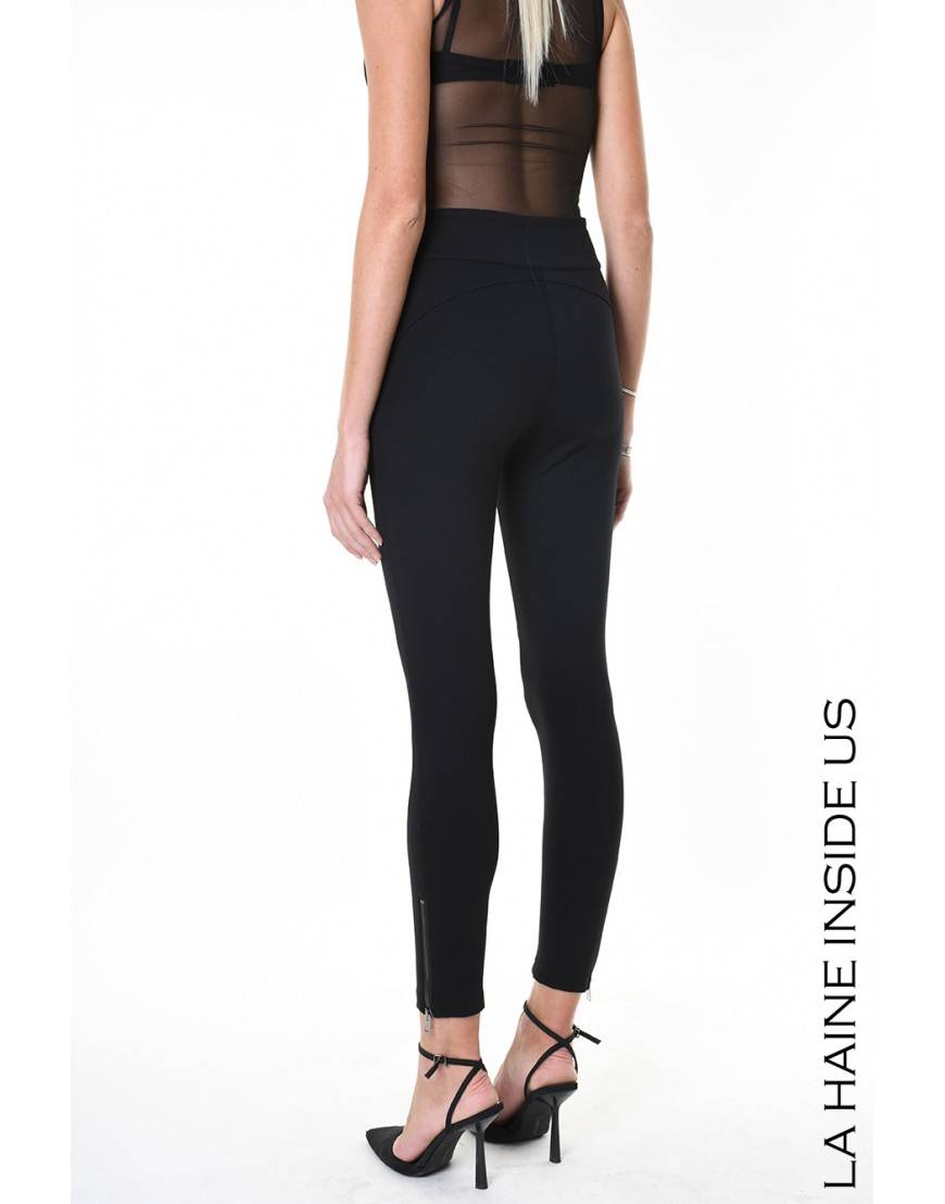 La haine inside us 4B LW550 PANTALONE Nero Saldi Di Fabbrica