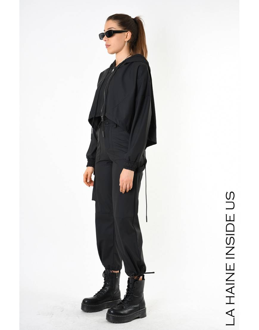 La haine inside us 4Z LW689 BOMBER Nero Spedizione Gratuita