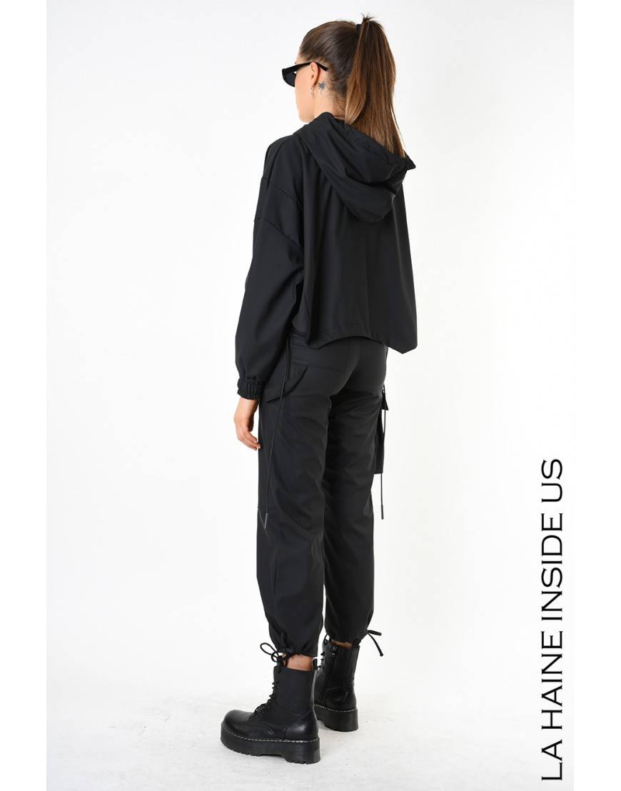 La haine inside us 4Z LW689 BOMBER Nero Spedizione Gratuita