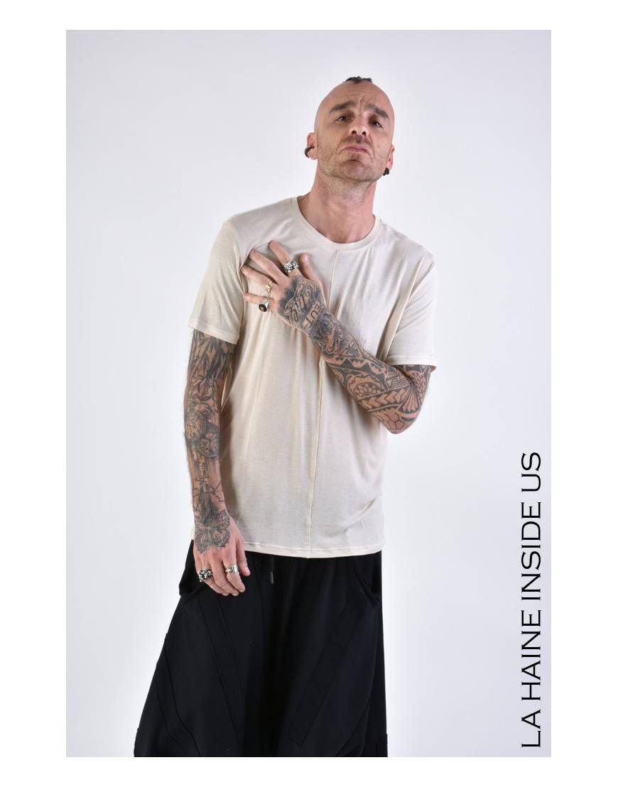 La haine inside us 3J LM167 T-SHIRT Beige Acquista Ora