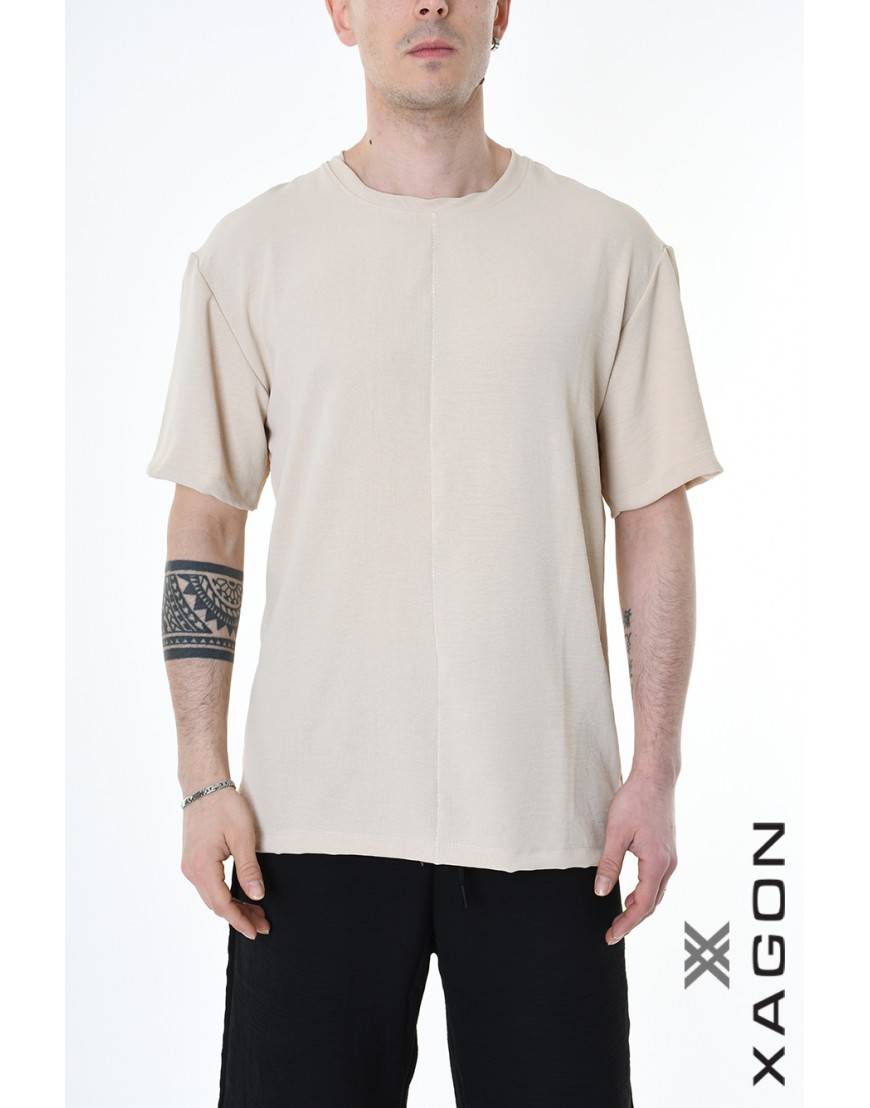 La haine inside us T-SHIRT MD0001 Beige Qualità