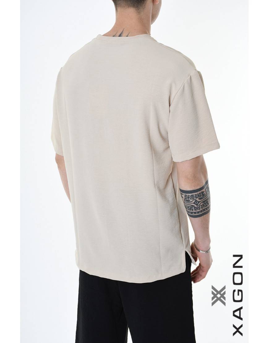 La haine inside us T-SHIRT MD0001 Beige Qualità