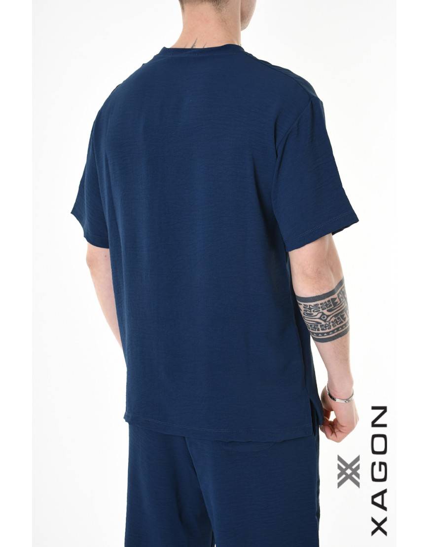 La haine inside us T-SHIRT MD0001 Blu Promozione