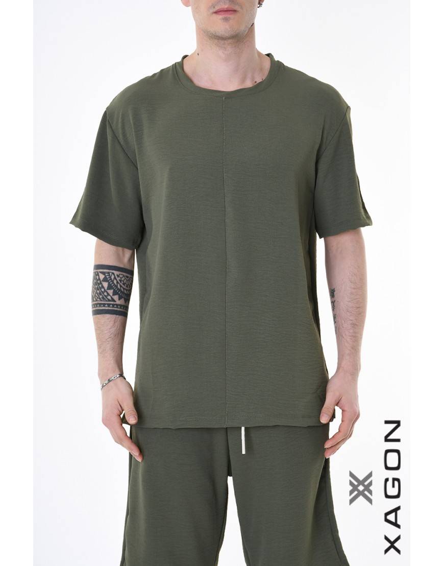 La haine inside us T-SHIRT MD0001 Verde Pezzi Unici