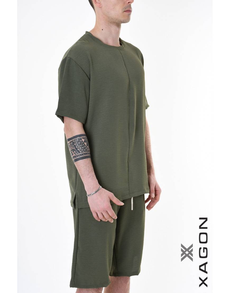 La haine inside us T-SHIRT MD0001 Verde Pezzi Unici