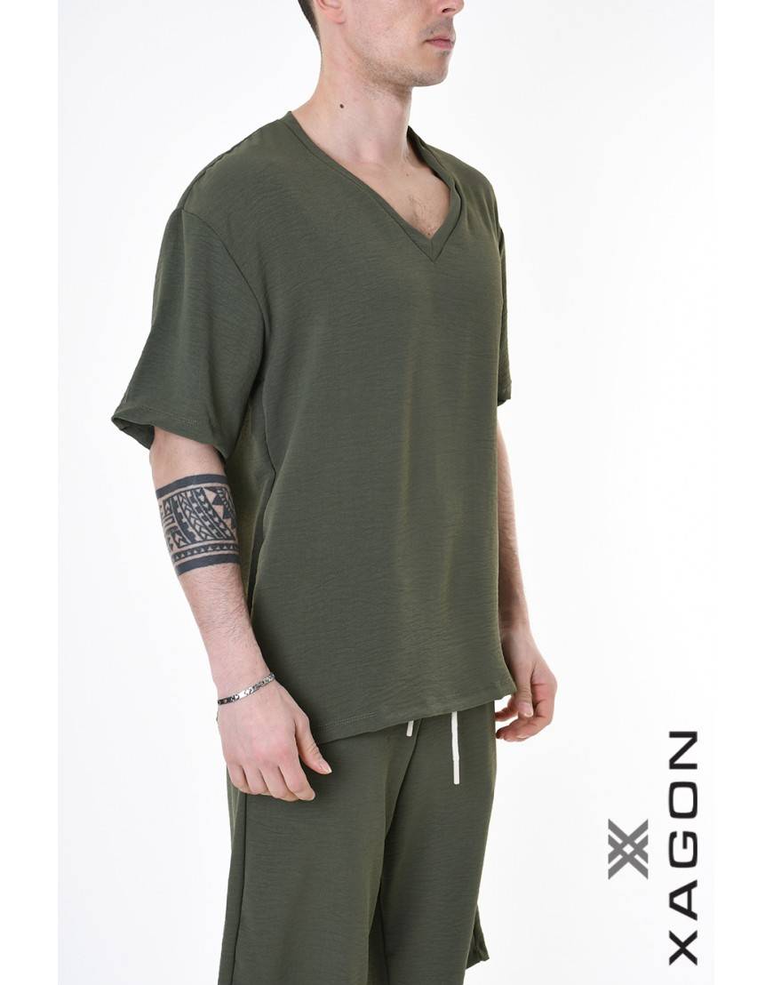 La haine inside us T-SHIRT MD0002 Verde Consegna Veloce