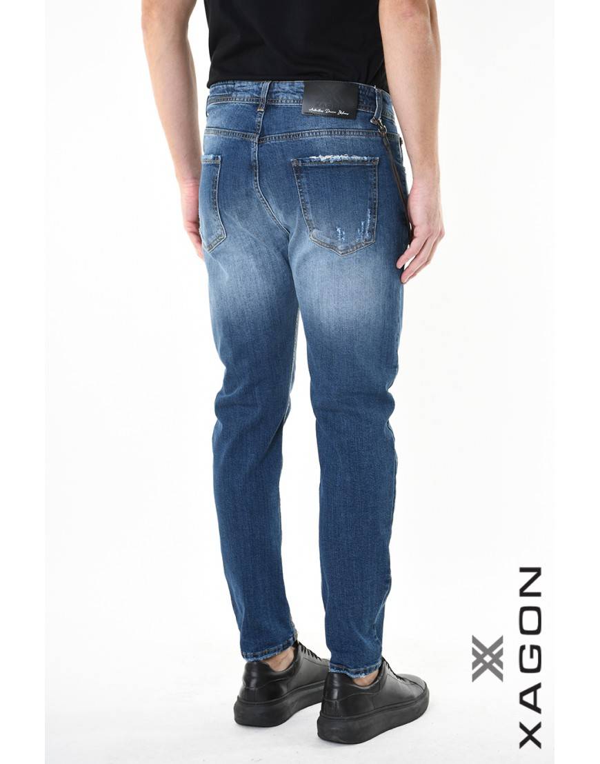 La haine inside us JEANS 2UMR240 Blu Fino Al -60%