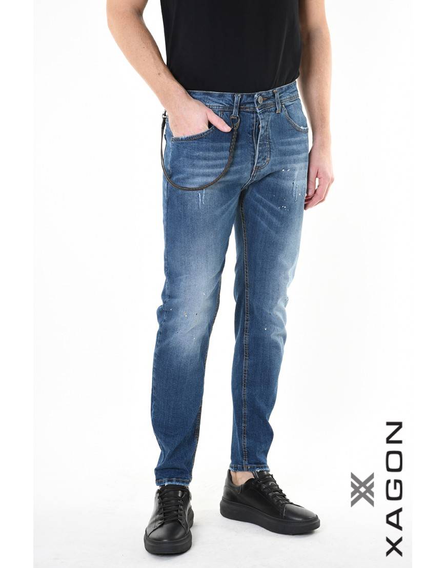 La haine inside us JEANS 2UMR240 Blu Fino Al -60%