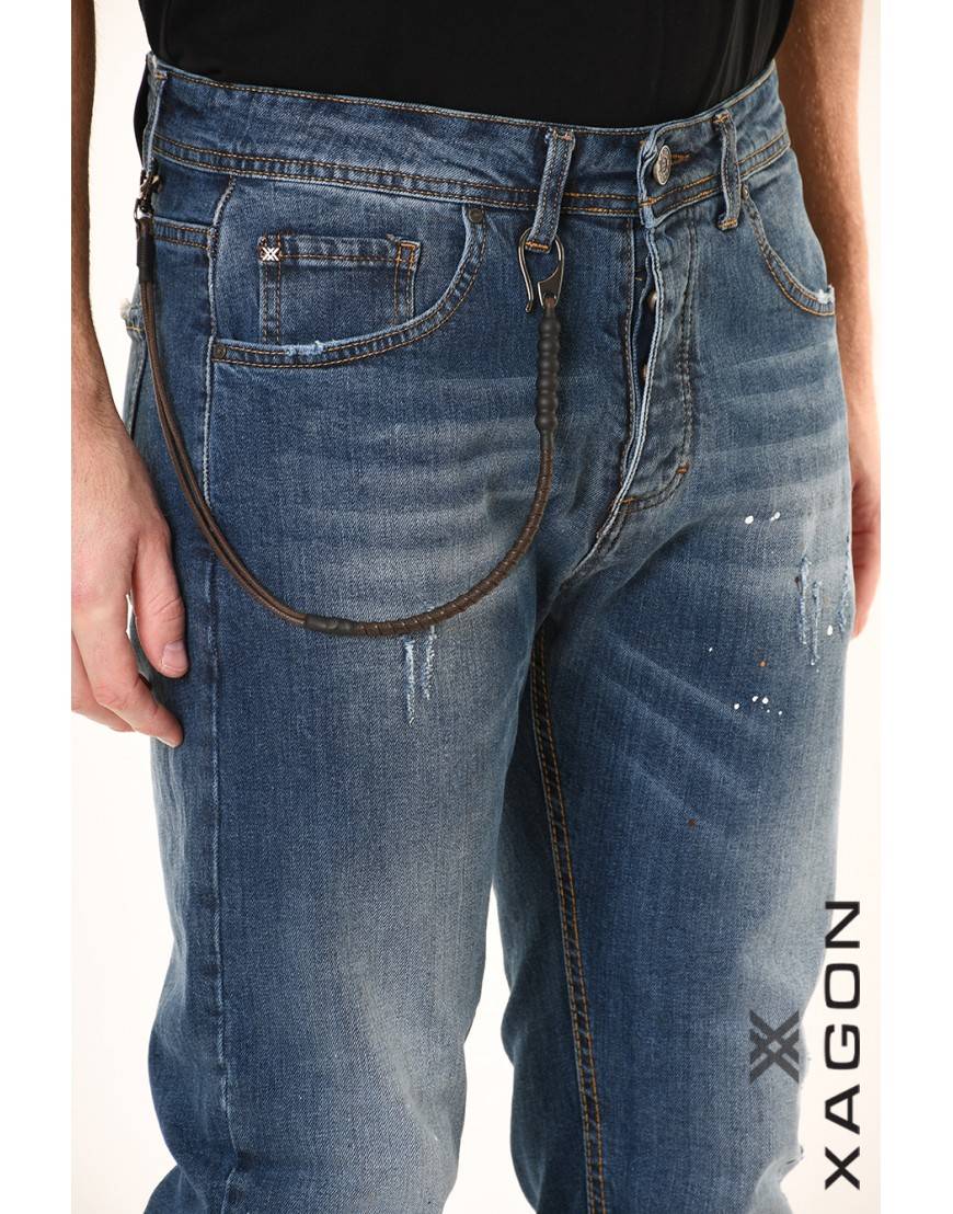 La haine inside us JEANS 2UMR240 Blu Fino Al -60%