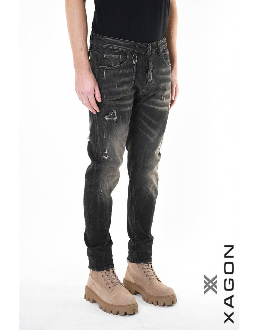 La haine inside us JEANS 2UMR245 Nero Sottocosto