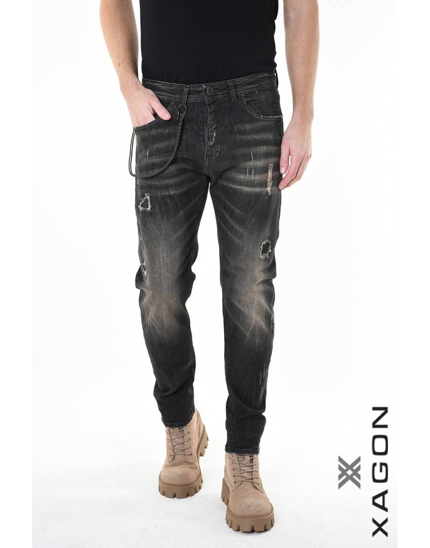 La haine inside us JEANS 2UMR245 Nero Sottocosto